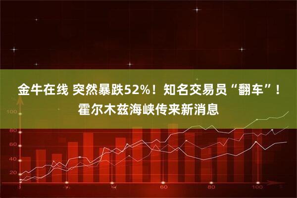 金牛在线 突然暴跌52%！知名交易员“翻车”！霍尔木兹海峡传来新消息